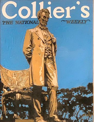Roy Miller Gouache, Collier's The National Weekly, Abraham Lincoln