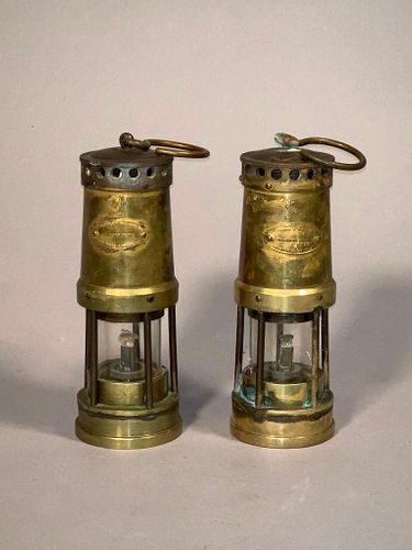 Two Brass Miner Lanturns, English, 19th Century