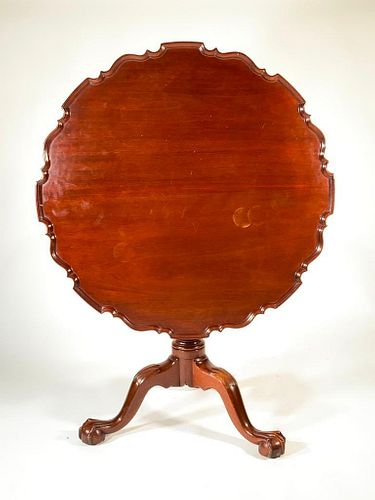 Chippendale Style Mahogany Tilt Top Table