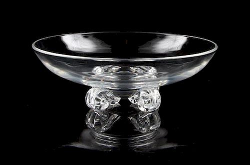 A Large Steuben Glass Bowl Diameter 8 inches.
