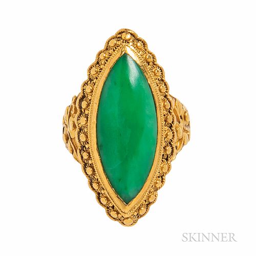 Gold and Jade Ring