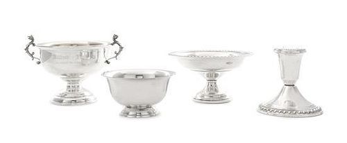 A Group of American Silver Small Table Articles, Various Makers, 20th Century, comprising 1 two-handled bowl, Reed & Barton 1 co
