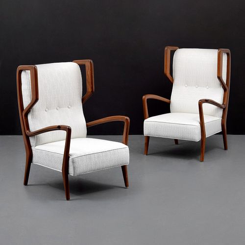 Rare Pair of Orlando Orlandi Lounge Chairs