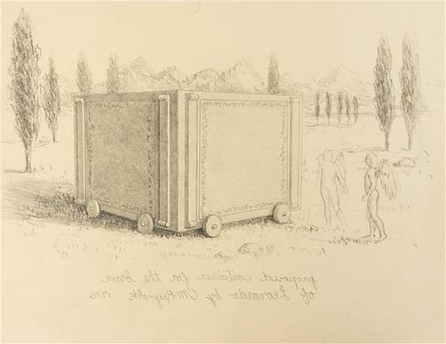 * Cliff McReynolds, (American, b. 1933), Proposed Container for the Brain of Leonardo, 1976