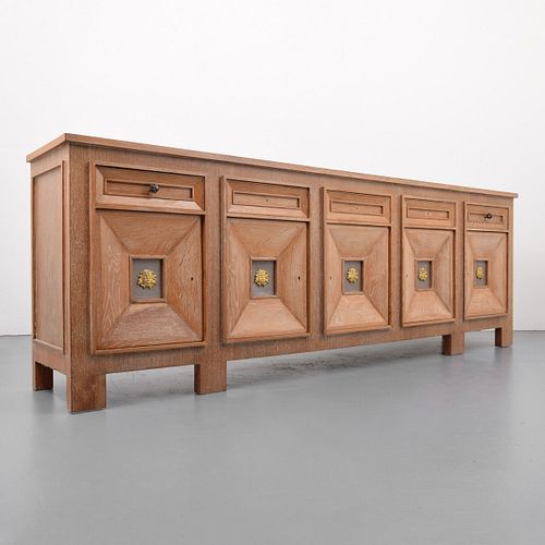 Rare & Monumental Jacques Adnet Cabinet