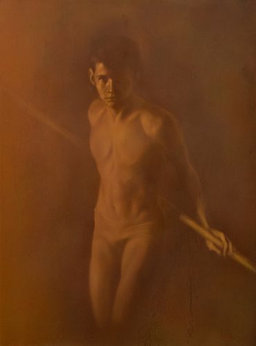 Large Robert Ryel Bliss Male Nude Painting