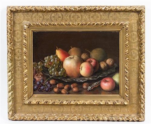* Artist Unknown, (Continental, 19th century), Still Life with Fruit and Nuts