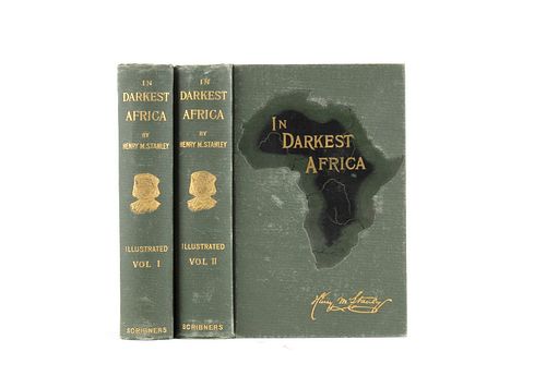 1890 1st Ed In Darkest Africa by Henry M. Stanley