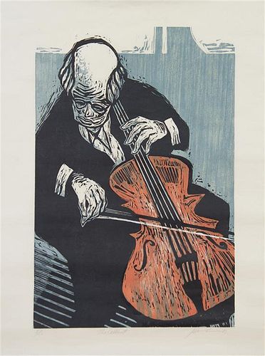 Artist Unknown, (20th century), The Cellist, 1981