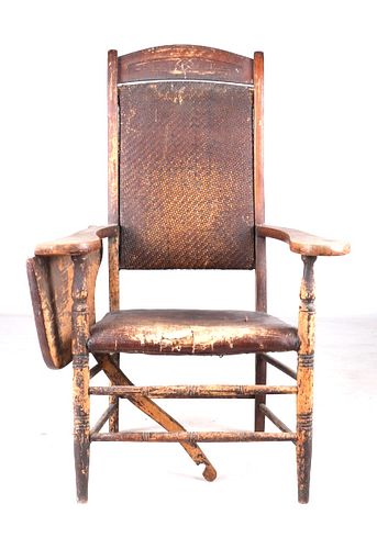 Late 1800s Ford Johnson & Co Fold Out Desk Chair
