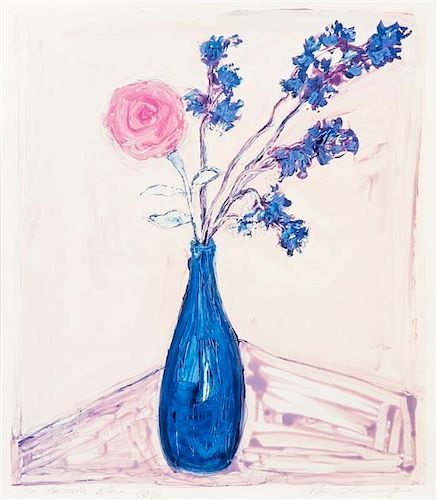 Michele Kennedy, (American, 20th century), La Bouteille Bleue