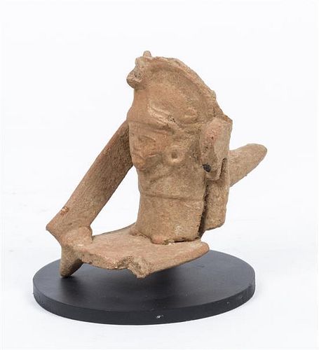 A Pre-Columbian Ceramic Whistle Height on stand 4 1/2 inches.