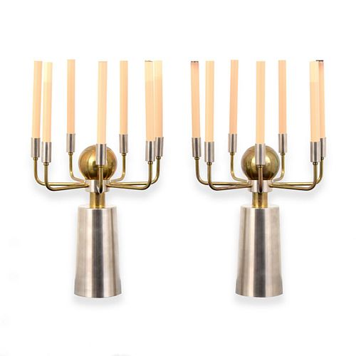 Pair of French Sconces, Manner of Tommi Parzinger