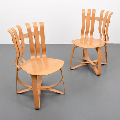 Pair of Frank Gehry Knoll "Hat Trick" Chairs
