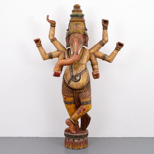 Monumental Indian Ganesha Sculpture, 96"H