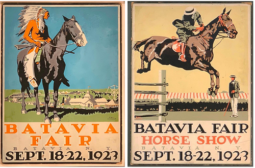 Roy Miller Silkscreens,Batavia Horse Show & Batavia Fair Illustrations