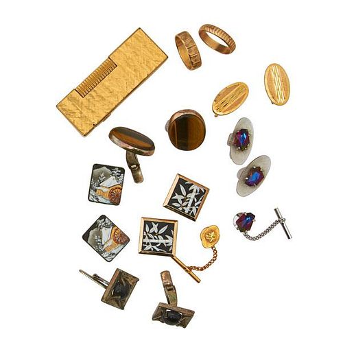 GENTLEMEN'S JEWELRY AND ACCESSORIES, INCLUDES GOLD