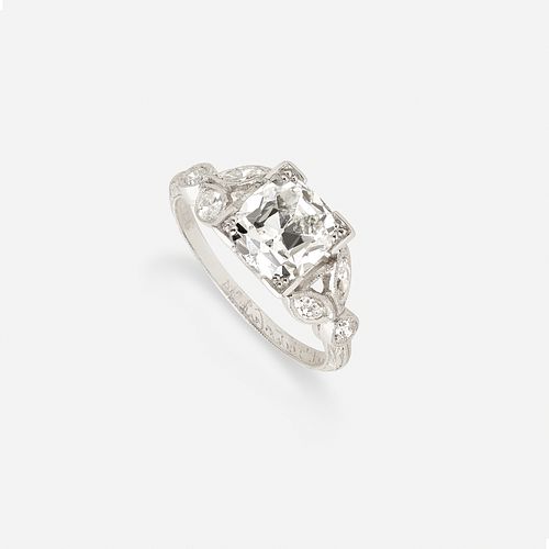 Antique diamond engagement ring