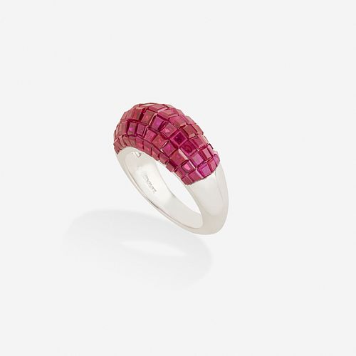 Oscar Heyman, Invisibly-set ruby ring