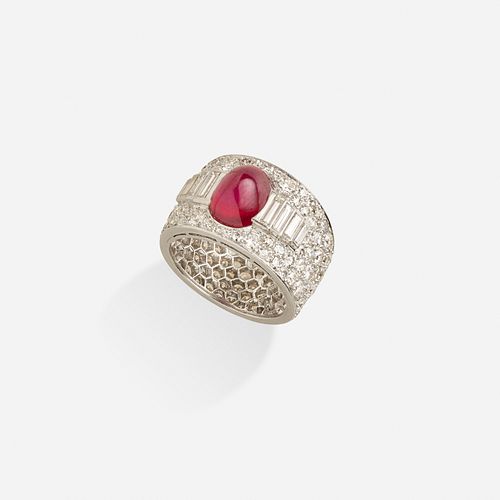 Cartier, Ruby and diamond ring