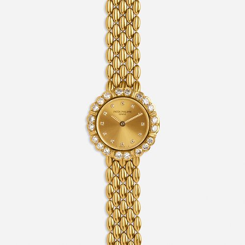 Patek Philippe, Lady's diamond and gold wristwatch, Ref. 4724/1