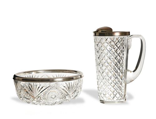 Tiffany and Co. Pitcher with Shreve and Co. Bowl