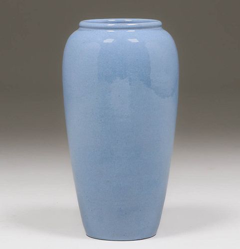 Saturday Evening Girls Tall Blue Vase 1915