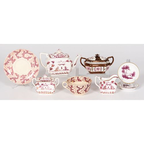 A Group of English Lustreware