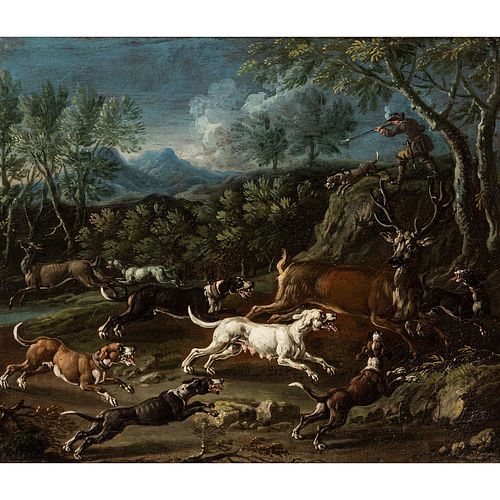 A Continental Hunting Scene