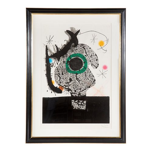 Joan Miro. "Polypheme," color aquatint
