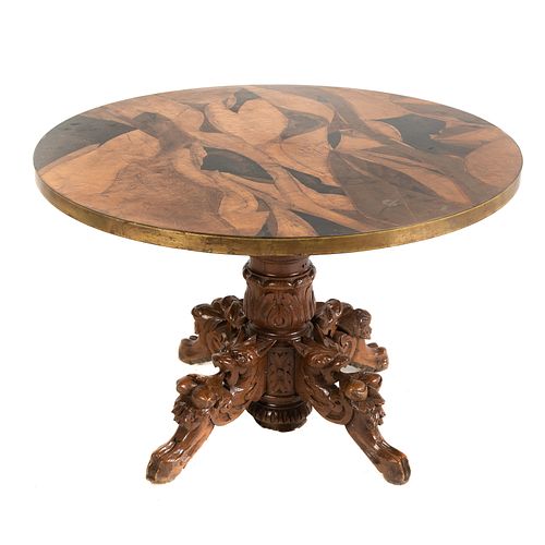 Classical Style Oak Pedestal Table