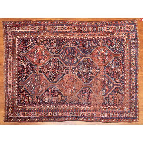 Semi-Antique Shiraz Rug, Persia, 5.3 x 6.5