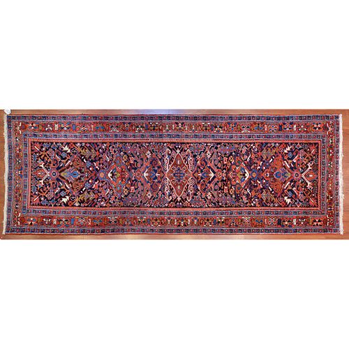 Semi Antique Heriz Runner, Persia, 4.6 x 12.6