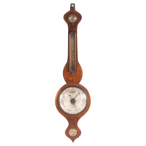William IV Mahogany Banjo Barometer