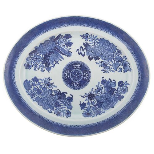 Chinese Export Blue Fitzhugh Oval Platter