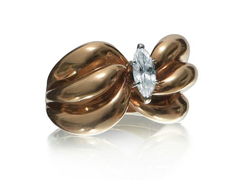 14K Gold 0.76 Carat Diamond Engagement Ring