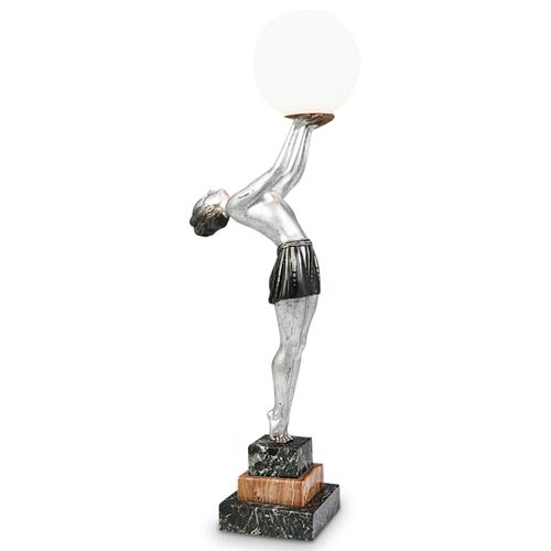 Enrique Molins-Balleste Art Deco Figural Lamp