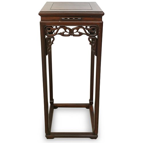 Chinese Carved Wooden Pedestal