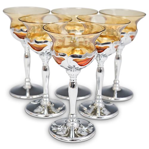 (6 Pcs) Farber Brothers Cocktail Glasses