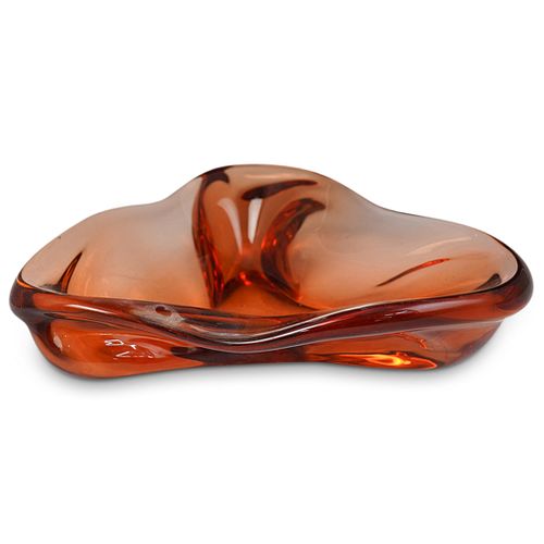 Amber Glass Fruit Bowl