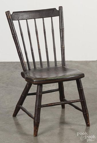 Child's painted plank seat chair, 19th c., 27 3/4'' h.