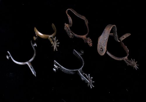 Collection of Buermann Single Spurs C. 1900's
