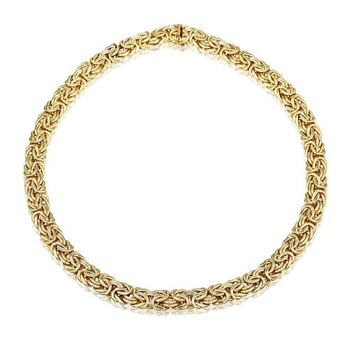 Flat Byzantine Chain Necklace