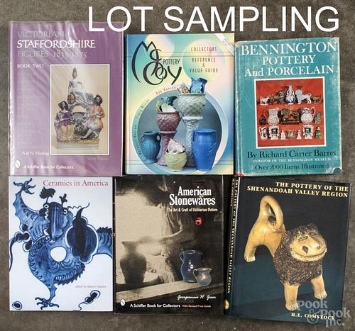Twelve assorted reference books on American stoneware.