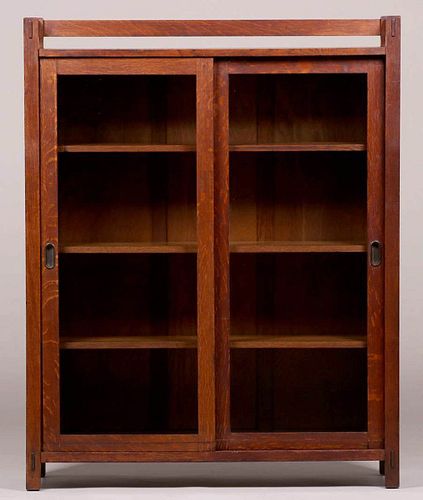 Harden Furniture Co Two Sliding-Door Bookcase c1910