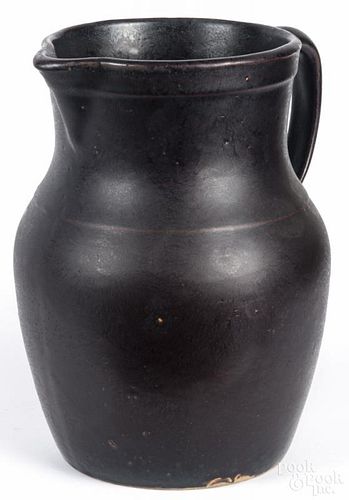 Large stoneware pitcher, 19th c., 12 1/2'' h.