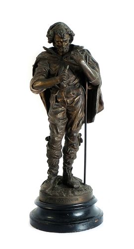 Large 19th C Figural Sculpture "MOISSONNEUR"