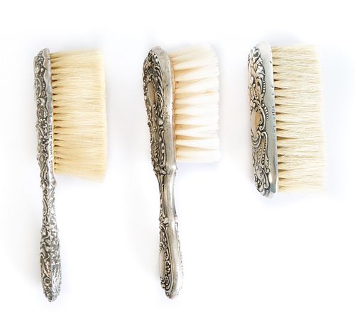 Group, 3 Sterling Silver Brushes - Gorham