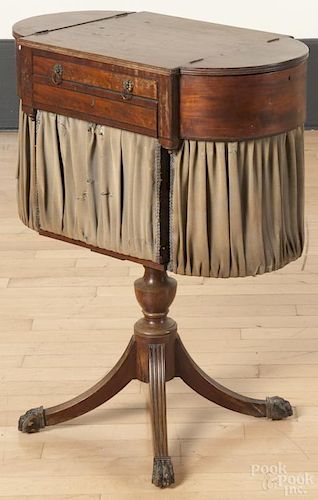 Federal mahogany sewing stand, ca. 1810, 29'' h., 24 1/4'' w.