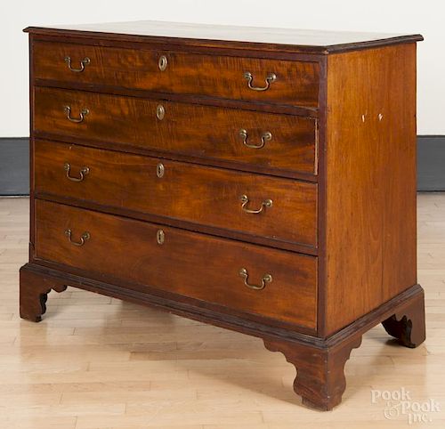 Pennsylvania Chippendale mahogany chest of drawers, ca. 1775, 36 1/2'' h., 41 3/4'' w.